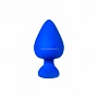 Синяя коническая пробочка из силикона - 11,5 см.
