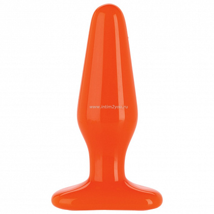 Анальная пробка GLO Thick Orange - 14 см.