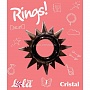 Чёрное эрекционное кольцо Rings Cristal