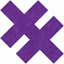 Фиолетовые пестисы в форме крестиков