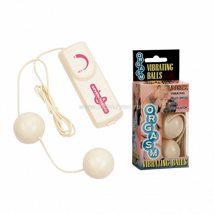 Пластиковые вагинальные шарики с вибратором