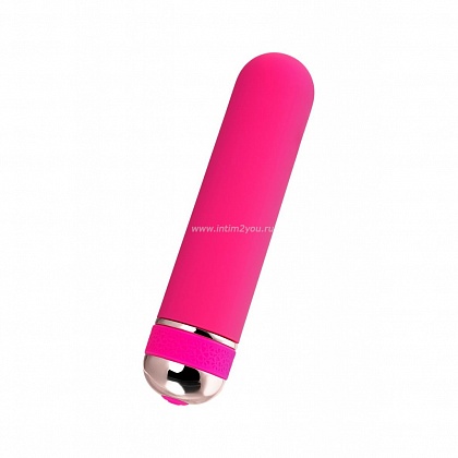 Розовый нереалистичный мини-вибратор Mastick Mini - 13 см.