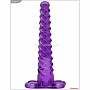 Фиолетовый анальный конус со спиралевидным рельефом - 16 см.