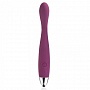 Фиолетовый гибкий тонкий вибратор Coco для G-стимуляции - 18,2 см.